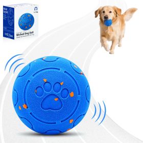 Ultra-Durable Chew-Proof Dog Ball - Smart Motion-Activated Jumping Toy with 3 Play Modes