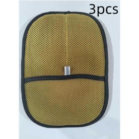 Pet Hair Remover Mitt Pet Hair Remover Gloves Deshedding Brush Glove For Dog Cat Rabbit With Long Short Curly Hair (Option: Light Brown-3PCS)