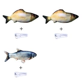 Without Cat Nip Version - Electric Jumping Fish Simulation Electric Fish Toy (Option: Set C)