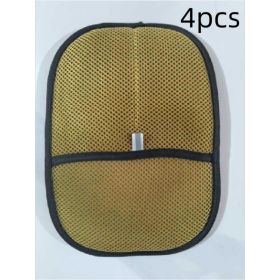 Pet Hair Remover Mitt Pet Hair Remover Gloves Deshedding Brush Glove For Dog Cat Rabbit With Long Short Curly Hair (Option: Light Brown-4PCS)