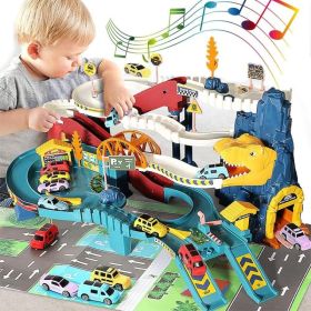 Dinosaur Mountain Adventure Track Toy Set Includes Roller Coaster, Mini Car, And Screwdriver In-Store Pickup Only (Option: Toy Set)