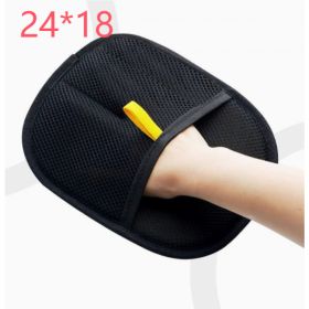 Pet Hair Remover Mitt Pet Hair Remover Gloves Deshedding Brush Glove For Dog Cat Rabbit With Long Short Curly Hair (Option: Black-1PCS)
