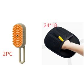 Cat Steam Brush Steamy Dog Brush 3 In 1 Electric Spray Cat Hair Brushes For Massage Pet Grooming Comb Hair Removal Combs Pet Products (Option: Set4-USB)