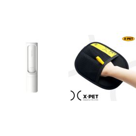 2-1 Reusable Pet Hair Remover Brush Lint Roller Portable Effective Self Cleaning Tool for Cat Dog Fur Hair Dust Removal Brush (Option: Set4)