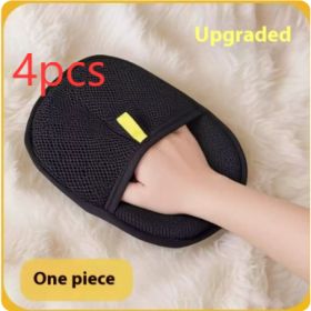 Pet Hair Remover Mitt Pet Hair Remover Gloves Deshedding Brush Glove For Dog Cat Rabbit With Long Short Curly Hair (Option: Hair Removal Gloves-4PCS)